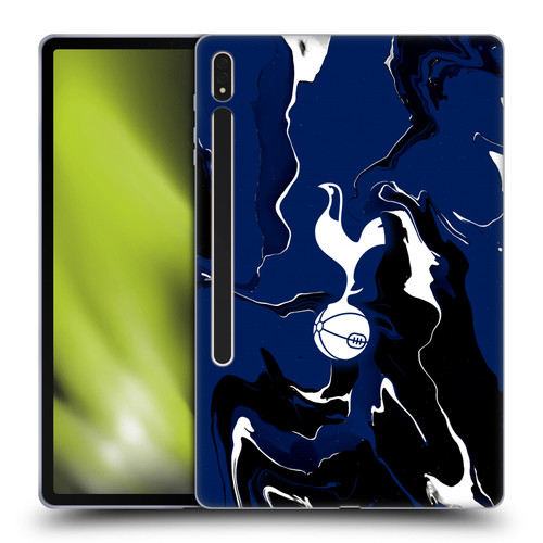 Tottenham Hotspur F.C. Badge Marble Soft Gel Case for Samsung Galaxy Tab S8 Plus