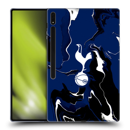 Tottenham Hotspur F.C. Badge Marble Soft Gel Case for Samsung Galaxy Tab S8 Ultra