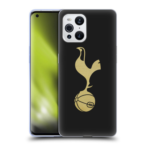 Tottenham Hotspur F.C. Badge Black And Gold Soft Gel Case for OPPO Find X3 / Pro