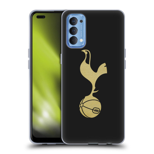 Tottenham Hotspur F.C. Badge Black And Gold Soft Gel Case for OPPO Reno 4 5G