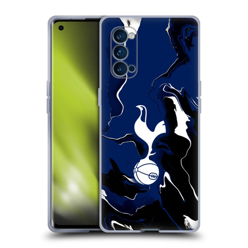 Tottenham Hotspur F.C. Badge Marble Soft Gel Case for OPPO Reno 4 Pro 5G