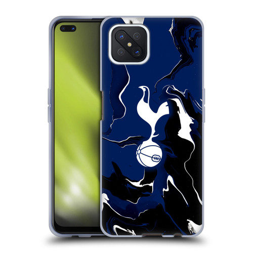 Tottenham Hotspur F.C. Badge Marble Soft Gel Case for OPPO Reno4 Z 5G