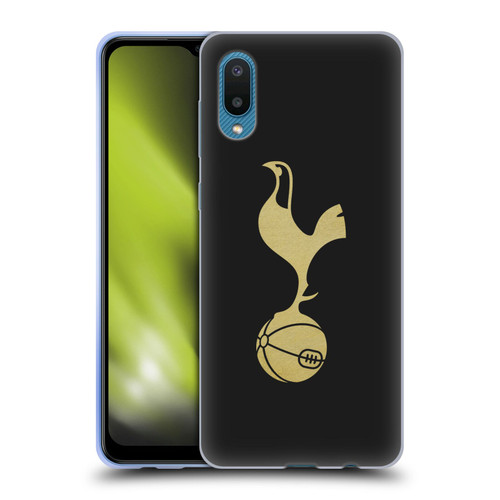 Tottenham Hotspur F.C. Badge Black And Gold Soft Gel Case for Samsung Galaxy A02/M02 (2021)