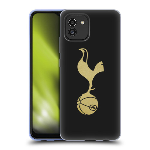 Tottenham Hotspur F.C. Badge Black And Gold Soft Gel Case for Samsung Galaxy A03 (2021)
