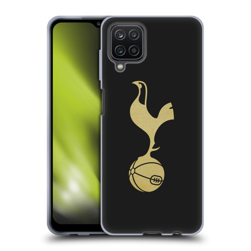 Tottenham Hotspur F.C. Badge Black And Gold Soft Gel Case for Samsung Galaxy A12 (2020)