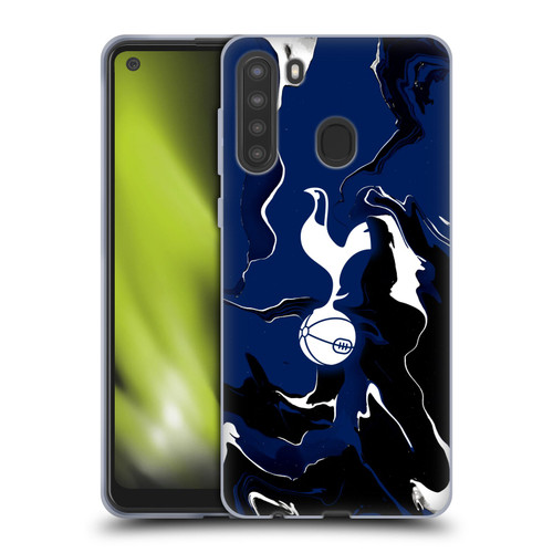 Tottenham Hotspur F.C. Badge Marble Soft Gel Case for Samsung Galaxy A21 (2020)