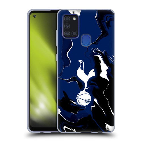 Tottenham Hotspur F.C. Badge Marble Soft Gel Case for Samsung Galaxy A21s (2020)