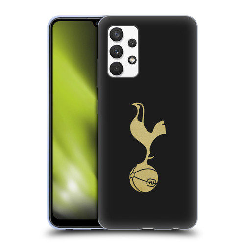 Tottenham Hotspur F.C. Badge Black And Gold Soft Gel Case for Samsung Galaxy A32 (2021)