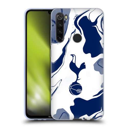 Tottenham Hotspur F.C. Badge Blue And White Marble Soft Gel Case for Xiaomi Redmi Note 8T