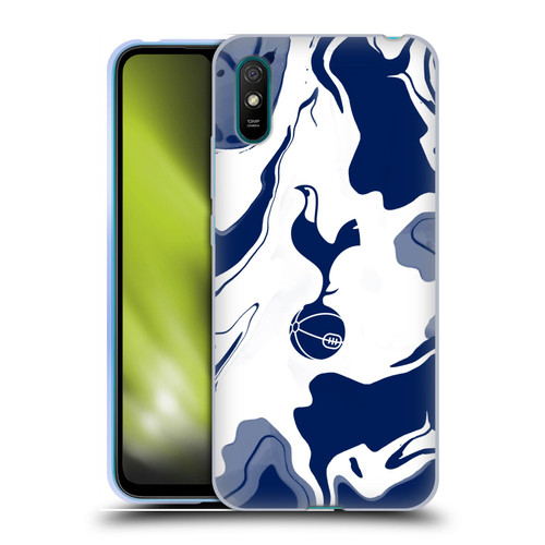 Tottenham Hotspur F.C. Badge Blue And White Marble Soft Gel Case for Xiaomi Redmi 9A / Redmi 9AT