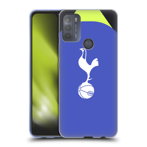 Tottenham Hotspur F.C. 2022/23 Badge Kit Away Soft Gel Case for Motorola Moto G50
