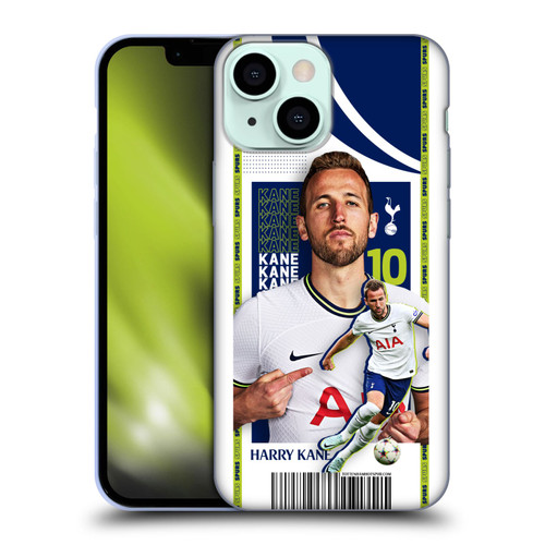 Tottenham Hotspur F.C. 2022/23 First Team Harry Kane Soft Gel Case for Apple iPhone 13 Mini