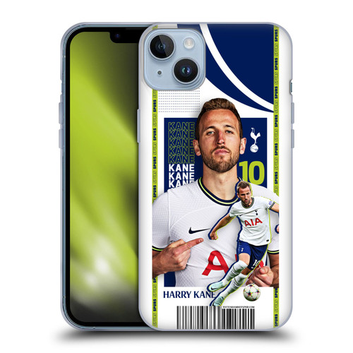 Tottenham Hotspur F.C. 2022/23 First Team Harry Kane Soft Gel Case for Apple iPhone 14 Plus