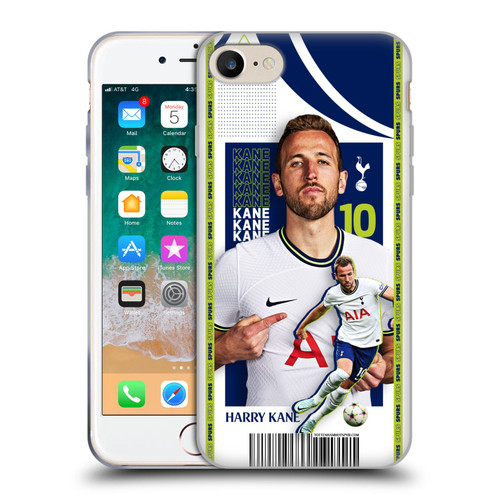 Tottenham Hotspur F.C. 2022/23 First Team Harry Kane Soft Gel Case for Apple iPhone 7 / 8 / SE 2020 & 2022