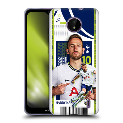 Tottenham Hotspur F.C. 2022/23 First Team Harry Kane Soft Gel Case for Nokia C10 / C20