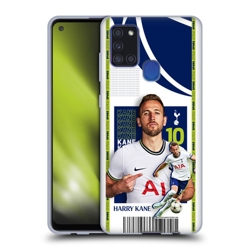 Tottenham Hotspur F.C. 2022/23 First Team Harry Kane Soft Gel Case for Samsung Galaxy A21s (2020)