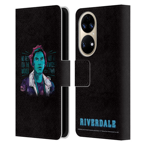 Riverdale Art Jughead Jones Leather Book Wallet Case Cover For Huawei P50