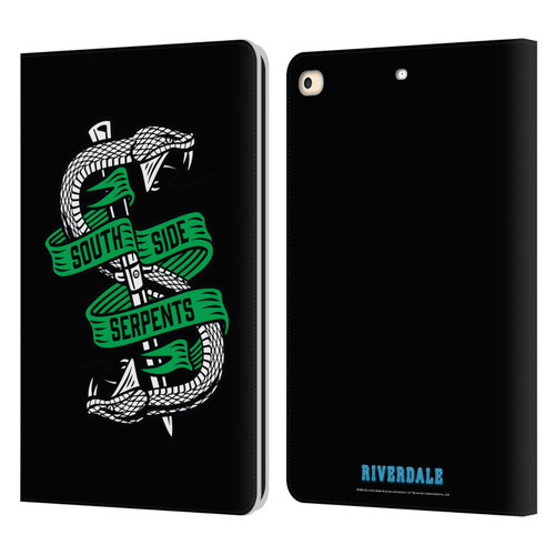 Riverdale Art South Side Serpents Leather Book Wallet Case Cover For Apple iPad 9.7 2017 / iPad 9.7 2018