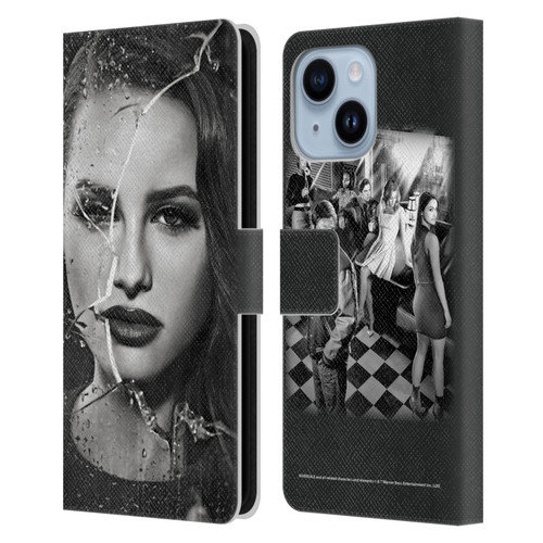 Riverdale Broken Glass Portraits Cheryl Blossom Leather Book Wallet Case Cover For Apple iPhone 14 Plus