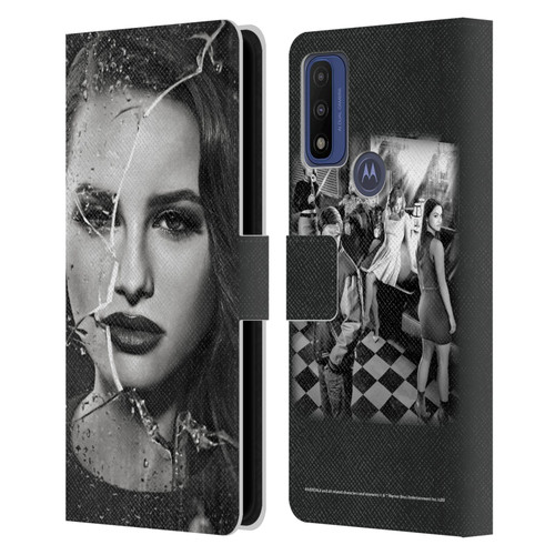 Riverdale Broken Glass Portraits Cheryl Blossom Leather Book Wallet Case Cover For Motorola G Pure