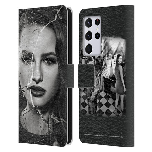 Riverdale Broken Glass Portraits Cheryl Blossom Leather Book Wallet Case Cover For Samsung Galaxy S21 Ultra 5G