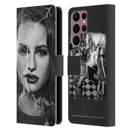 Riverdale Broken Glass Portraits Cheryl Blossom Leather Book Wallet Case Cover For Samsung Galaxy S22 Ultra 5G