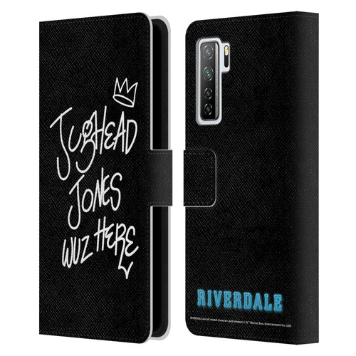Riverdale Graphic Art Jughead Wuz Here Leather Book Wallet Case Cover For Huawei Nova 7 SE/P40 Lite 5G
