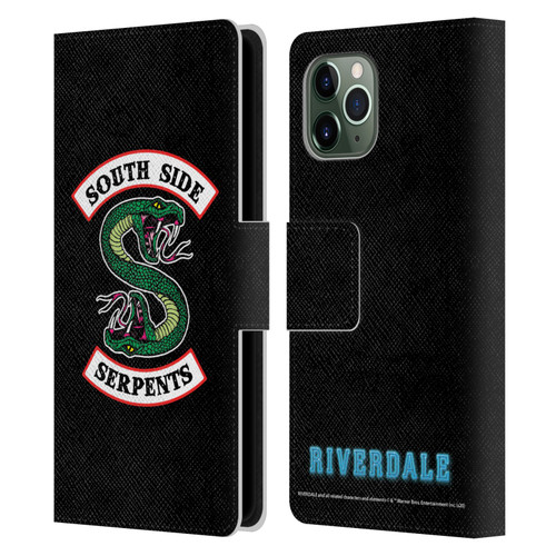 Riverdale Graphic Art South Side Serpents Leather Book Wallet Case Cover For Apple iPhone 11 Pro