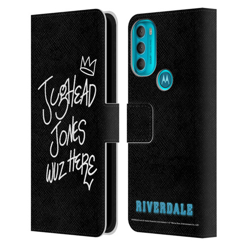 Riverdale Graphic Art Jughead Wuz Here Leather Book Wallet Case Cover For Motorola Moto G71 5G