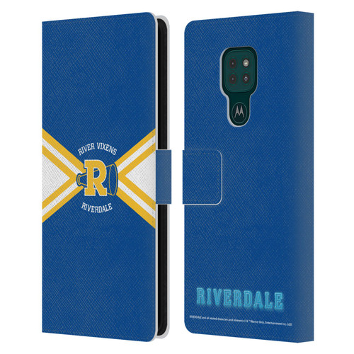 Riverdale Graphic Art River Vixens Uniform Leather Book Wallet Case Cover For Motorola Moto G9 Play