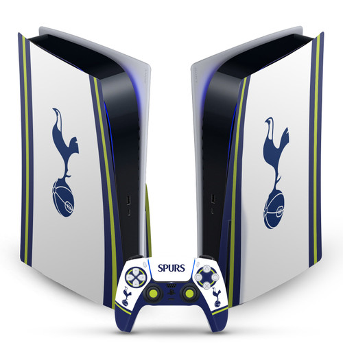 Tottenham Hotspur F.C. Logo Art 2022/23 Home Kit Vinyl Sticker Skin Decal Cover for Sony PS5 Disc Edition Bundle