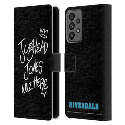 Riverdale Graphic Art Jughead Wuz Here Leather Book Wallet Case Cover For Samsung Galaxy A73 5G (2022)