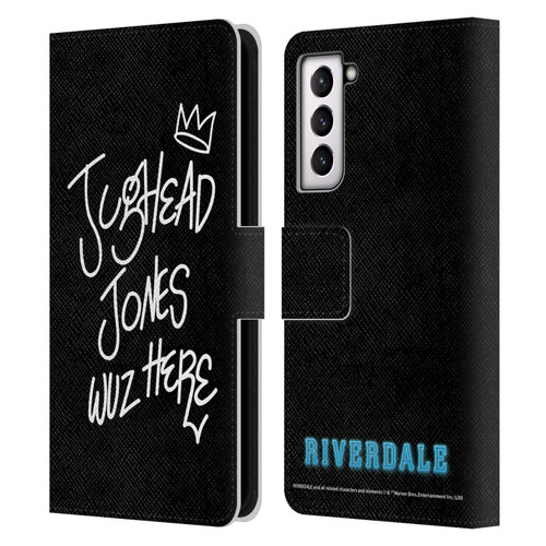 Riverdale Graphic Art Jughead Wuz Here Leather Book Wallet Case Cover For Samsung Galaxy S21 5G
