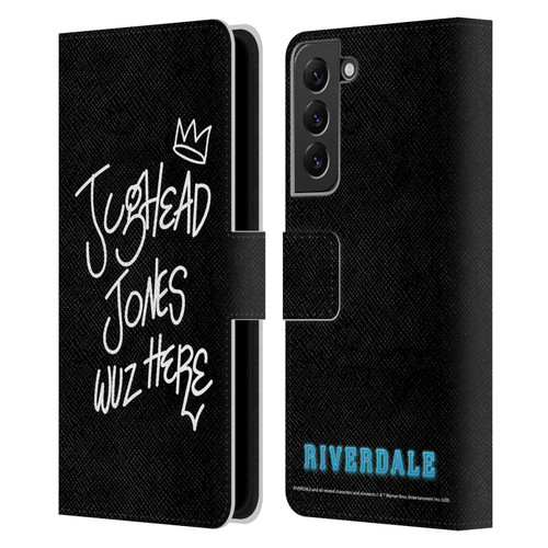 Riverdale Graphic Art Jughead Wuz Here Leather Book Wallet Case Cover For Samsung Galaxy S22+ 5G