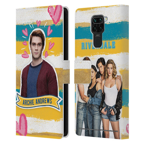Riverdale Graphics Archie Andrews Leather Book Wallet Case Cover For Xiaomi Redmi Note 9 / Redmi 10X 4G