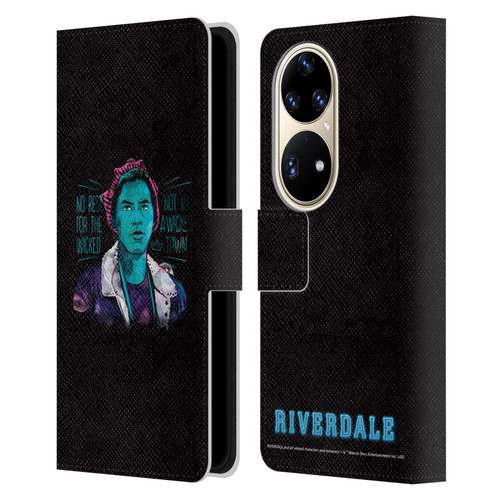 Riverdale Art Jughead Jones Leather Book Wallet Case Cover For Huawei P50 Pro