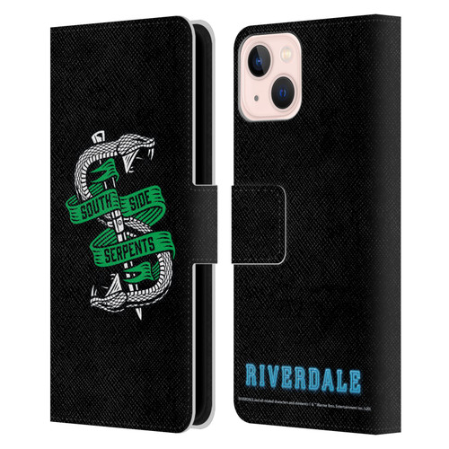 Riverdale Art South Side Serpents Leather Book Wallet Case Cover For Apple iPhone 13