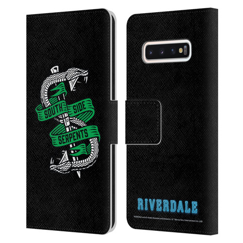 Riverdale Art South Side Serpents Leather Book Wallet Case Cover For Samsung Galaxy S10