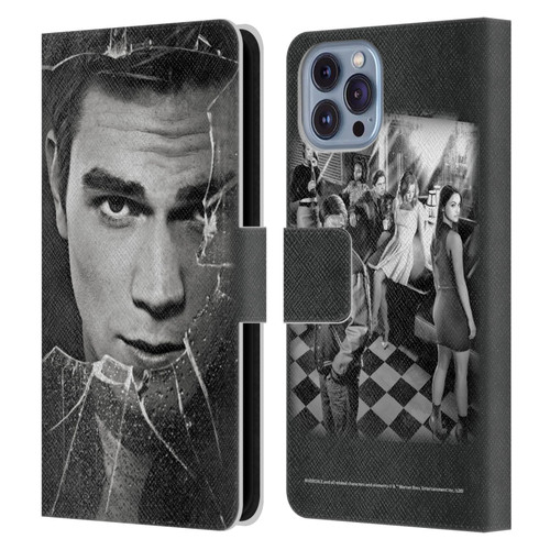 Riverdale Broken Glass Portraits Archie Andrews Leather Book Wallet Case Cover For Apple iPhone 14