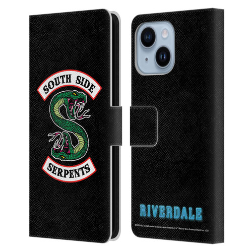 Riverdale Graphic Art South Side Serpents Leather Book Wallet Case Cover For Apple iPhone 14 Plus