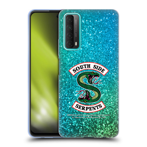 Riverdale South Side Serpents Glitter Print Logo Soft Gel Case for Huawei P Smart (2021)