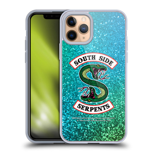 Riverdale South Side Serpents Glitter Print Logo Soft Gel Case for Apple iPhone 11 Pro