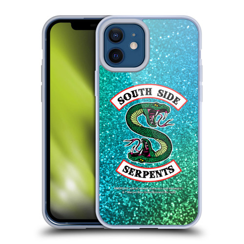 Riverdale South Side Serpents Glitter Print Logo Soft Gel Case for Apple iPhone 12 / iPhone 12 Pro