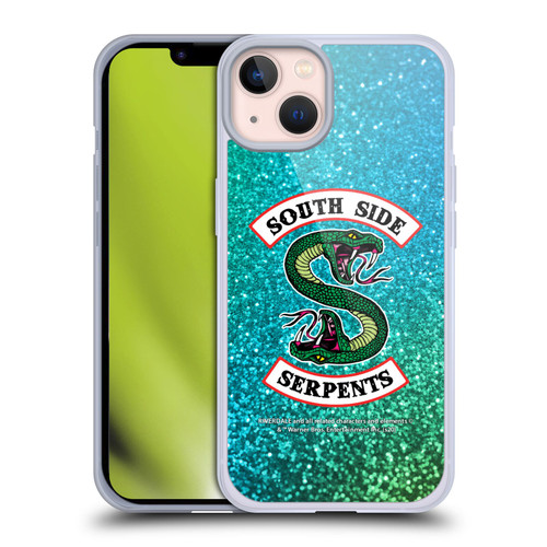 Riverdale South Side Serpents Glitter Print Logo Soft Gel Case for Apple iPhone 13