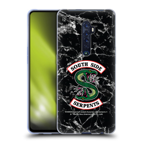 Riverdale South Side Serpents Black And White Marble Logo Soft Gel Case for OPPO Reno 2