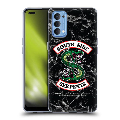 Riverdale South Side Serpents Black And White Marble Logo Soft Gel Case for OPPO Reno 4 5G
