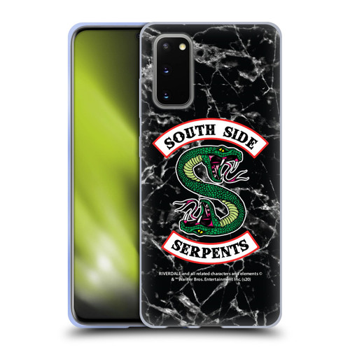 Riverdale South Side Serpents Black And White Marble Logo Soft Gel Case for Samsung Galaxy S20 / S20 5G