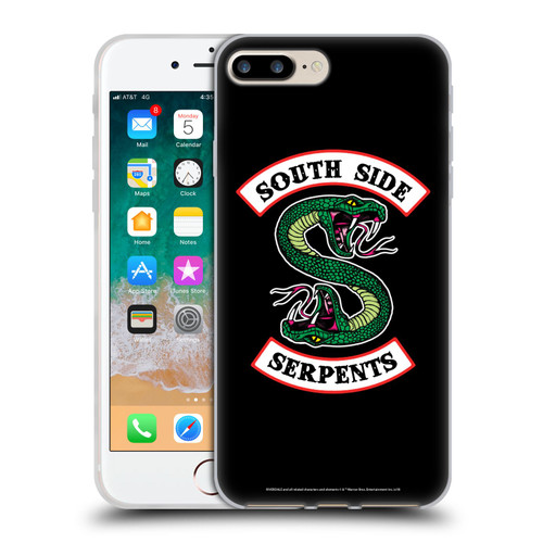 Riverdale Graphic Art South Side Serpents Soft Gel Case for Apple iPhone 7 Plus / iPhone 8 Plus