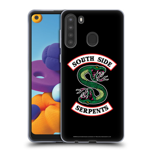 Riverdale Graphic Art South Side Serpents Soft Gel Case for Samsung Galaxy A21 (2020)