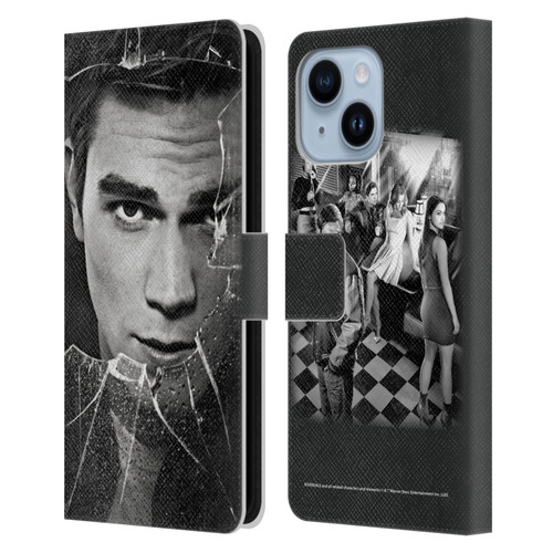 Riverdale Broken Glass Portraits Archie Andrews Leather Book Wallet Case Cover For Apple iPhone 14 Plus
